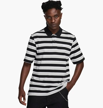 Футболка чоловіча Nike M Nk Club Stripe M Чорно-білий FN3896-010