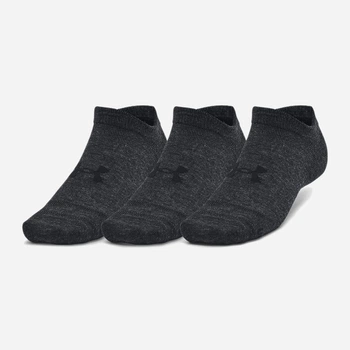 Набор мужских носков коротких Under Armour UA Essential No Show 1382623-001 S 3шт Черный (196885586958)