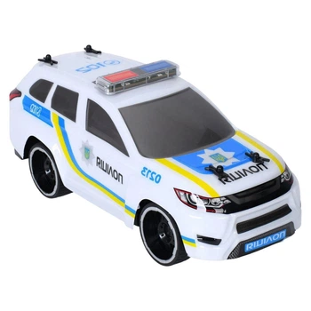 Полицейская машинка на радиоуправлении LIMO TOY Ju-M 6411, 1:16, аккумуляторная, противоударный корпус, световые эффекты