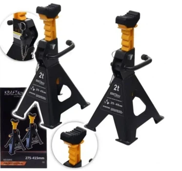 Автомобільні опорні стійки 2 т Kraft&Dele KD3095 комплект 2 шт регульована висота 275–415 мм