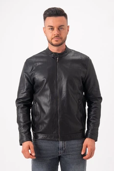 Куртка из экокожи K.O.R 6628 Черная (black) M