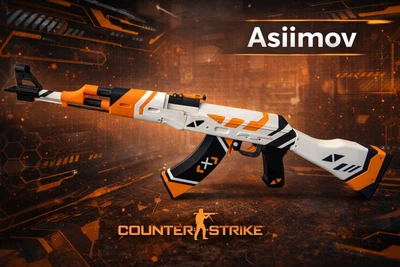 Макет AK-47 Asiimov Counter-Strike CS2 CS:GO повнорозмірна модель для декору та косплею