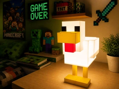 Нічник Minecraft Курка LED декоративна лампа Майнкрафт