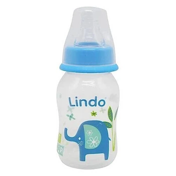 Пляшечка для годування з силіконовою соскою Lindo Li 144 125 мл Синій shop (2000999705175)
