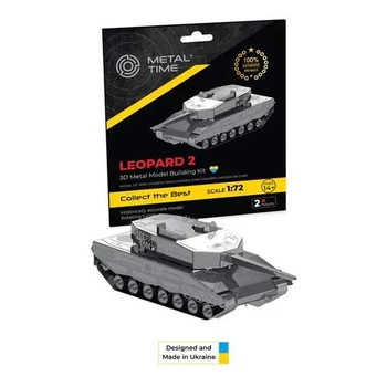 Металевий конструктор Metal Time Leopard 2 MT079 колекційна модель танка