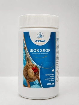 Дезінфікуючий засіб VODNAR Шок Хлор 1кг