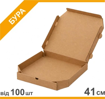 Коробки для пиццы 41 см, бура, Dominos, Мир упаковки, Т-22