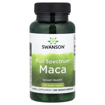 Мака перуанская Swanson Maca 500 мг 100 веганських капсул
