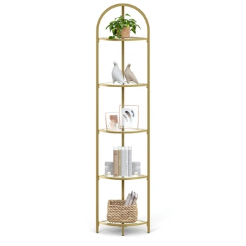 Консоль Songmics 28x28x158 см золото LGT810A01