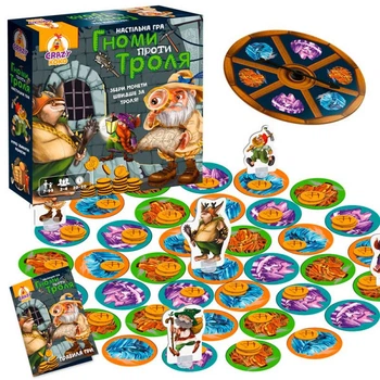 Настольная игра Vladi Toys «Гномы против тролля» VT8055-36, семейная детская игра 7+