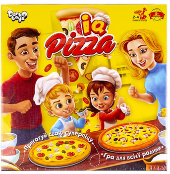 Настольная игра IQ Pizza G-IP-01U Danko Toys для детей 5+ сбор пиццы, развивающая игра