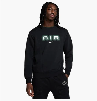 Свитшот мужской Nike Air Mens Fleece Crew- Neck Sweatshirt Black XL Черный HM0177-011