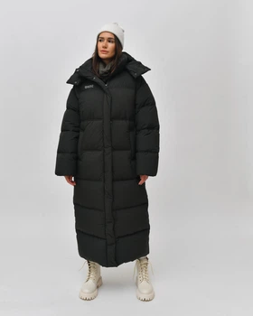 Пуховик жіночий довгий X-Woyz LS-8969-1 58129 M хакі