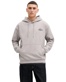 Худі чоловіче JACK & JONES 12292495 M light grey melange