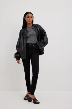 Джинси Skinny NA-KD чорний WRXGO795 38