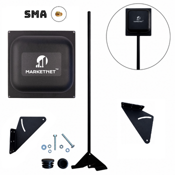 Комплект Антена панельна Marketnet Square SMA 21 dBi + Кронштейн 1,5 м