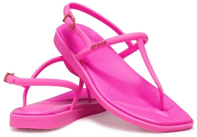 Жіночі сандалі Маямі Crocs Miami Thong Flip Pink Crush (36-37, яскраво рожевий)