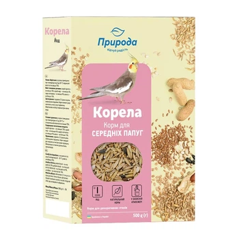 Корм для попугаев Природа Корела Йод 500 г