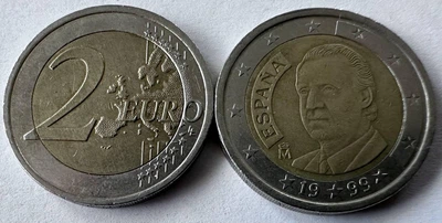 Іспанія 2 Євро 1999 рік Монети Євросоюзу