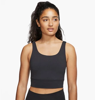 Спортивний топ жіночий Nike Yoga Luxe Crop Tank M Чорний CV0576-010