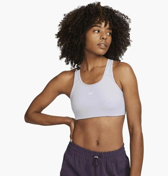 Спортивний топ жіночий Nike Swooshwomen's Medium-Support 1-Piece Pad Sports Bra XS Світло-фіолетовий BV3636-536