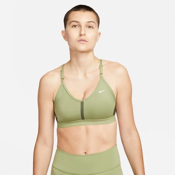 Спортивний топ жіночий Nike Dri-Fit Indy V-Neck Bra S Зелений CZ4456-334
