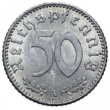 Німеччина Мітка монетного двору "А" - Берлін 50 рейхспфенігів 1935 рік Монети світу