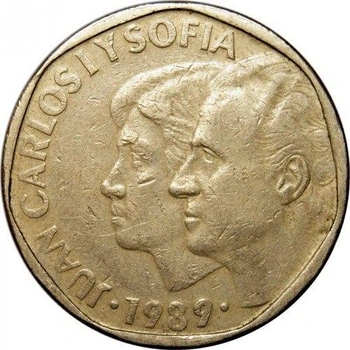 Іспанія 500 песет 1989 рік Монети світу