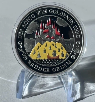 Король із Золотої гори Казки Братів Грімм Срібна медаль Німеччина 14.66 грам