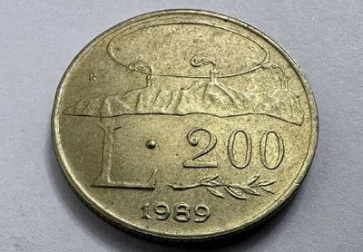 Сан-Марино 200 лір Шістнадцять століть історії 1989 рік Монети світу