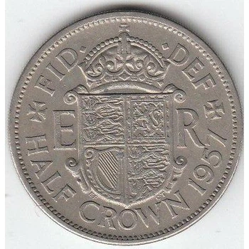 Велика Британія 1/2 крони 1957 рік Монети світу