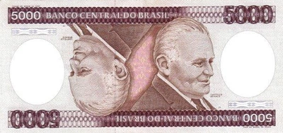 5000 Крузейро Cruzeiro 1981-1985 рік Банкнота Бразилія Південна Америка UNC P-202