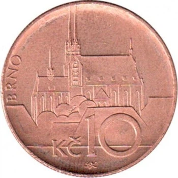 Чехія 10 крон 2004 рік Монети світу