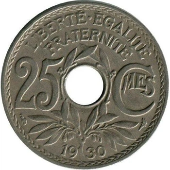Франція 25 сантимів 1930 рік Монети світу