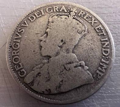 Канада 25 центів 1916 рік 5,83 грам срібло 925 Срібні Монети світу