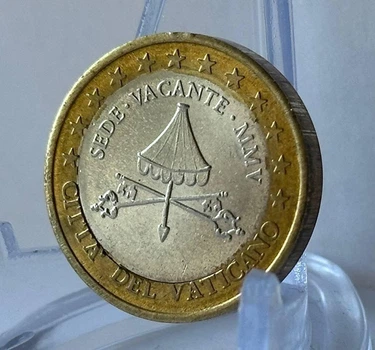 Ватикан Пробна монета 1 Євро 2005 рік Монети світу