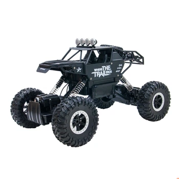 Внедорожник на радиоуправлении Sulong Toys Off-Road Crawler 1:14 4x4 с пружинной подвеской и реактивными тягами Матовый черный