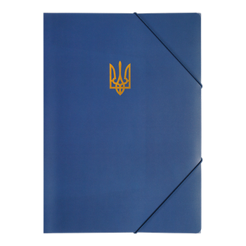 Папка на гумці А4 BM.3972-03 UKRAINE темно-синя (12/180)