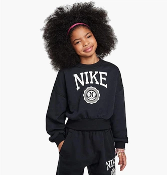Подростковый свитшот Nike French Terry Crew-Neck Sweatshirt XL Черный HJ3373-010