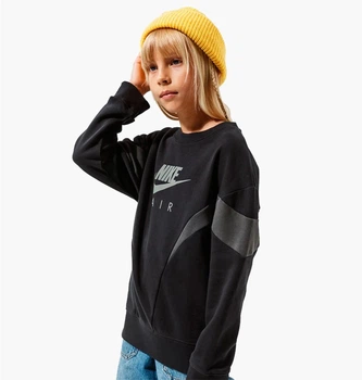 Детский свитшот Nike G Nsw Air Ft Bf Crew G S Черный DD7135-010