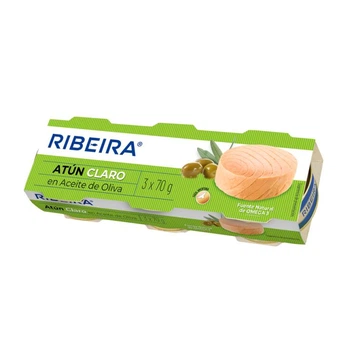 Тунець в оливковій олії, Ribeira Atun Claro, 3х70г (210г)