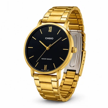 Мужские часы Casio MTP-VT01G-1B Золотистые ( AT1141-0484 )