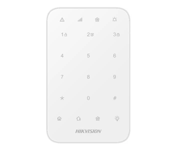 Клавиатура Hikvision DS-PK1-E-WE AX PRO белая
