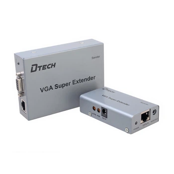 Модуль удлинитель Dtech DT-7020 VGA - 100М