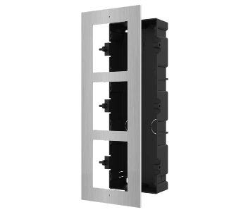 Панель для врезного монтажа Hikvision DS-KD-ACF3/S накладка 337х124х4 мм пластиковый бокс 338х135х56 мм
