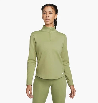Спортивная кофта женская Nike Therma-Fit One Womens Long-Sleeve 1/2-Zip Top Olive XS Оливковая DD4945-334