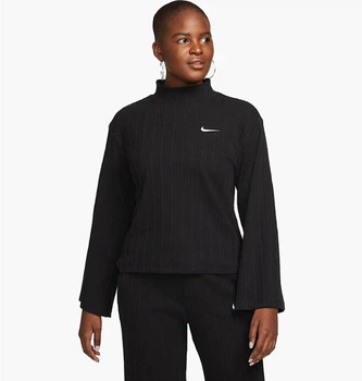 Спортивная кофта женская Nike Sportswear Ribbed Jersey Black S Черная DM6399-010