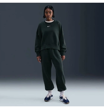 Свитшот женский Nike Style Flc Crew Oos Turquoise XS Бирюзовый DQ5761-390