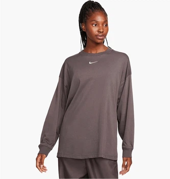 Спортивная кофта женская Nike T-Shirt Sportswear Brown XS Коричневая HF0989-254