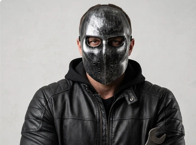 Карнавальна маска Хокейна вбивці на Хелловін Death Race ABC
